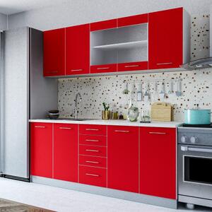 Bucatarie Red 2m RosuAlb