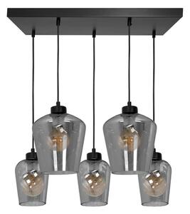 Lustră pe cablu SANTIAGO 5xE27/60W/230V negru