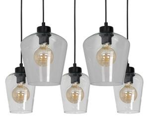 Lustră pe cablu SANTIAGO 5xE27/60W/230V transparent