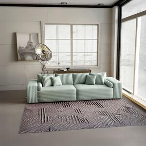 Canapea extensibilă dumonde cu ladă de depozitare si sezut confortabil din spuma high-density, Marbela Ambience Mint XXL 295x120 cm