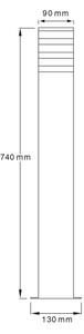 Lampă de exterior TEKSAS E27/12W/230V IP44 74 cm