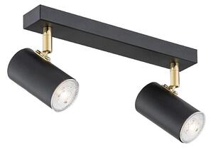 Spot Argon 0891 LAGOS 2xGU10/5W/230V negru/alămiu