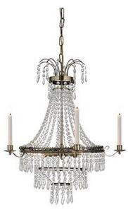 Lustră de cristal pe lanț MARIELUND 3xE14/40W/230V alamă Markslöjd 105157