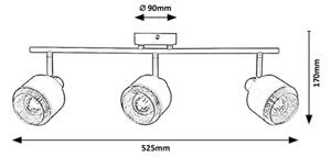Spot Rabalux 3xE14/40W/230V