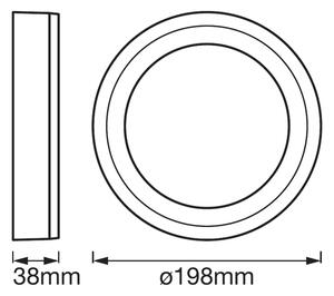 Plafonieră LED Ledvance ROUND LED/15W/230V d. 20 cm