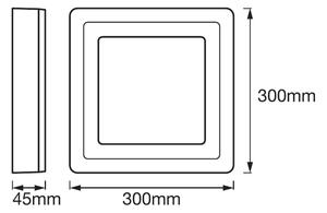 Plafonieră LED Ledvance SQUARE LED/18W/230V