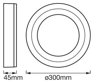 Plafonieră LED Ledvance ROUND LED/18W/230V d. 30 cm