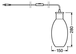 Lampă de masă GRAPE 1xE27/40W/230V roz Ledvance