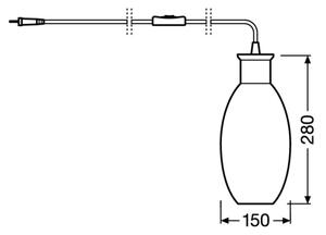 Lampă de masă GRAPE 1xE27/40W/230V Ledvance
