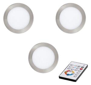 SET 3x corp de iluminat LED dimabil încastrat Eglo 78737 TINUS LED/17W/230V + telecomandă