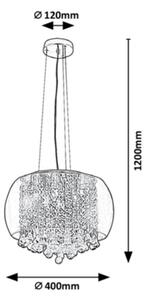 Lustră de cristal pe cablu Rabalux 6xG9/40W/230V