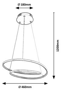 Lustră LED pe cablu Rabalux LED/40W/230V