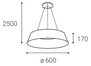 Lustră LED pe cablu LED2 KATY LED/60W/230V 3000/4000K albă