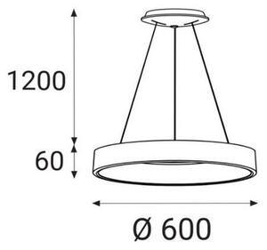 Lustră LED pe cablu BELLA LED/50W/230V 3000/4000K neagră LED2