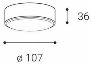 Plafonieră LED LED2 ROLO LED/6W/230V IP65 antracit