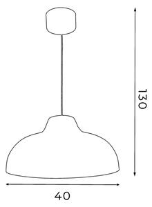 Lustră pe cablu BURGOS 1xE27/60W/230V neagră