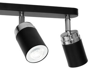 Spot RENO 3xGU10/60W/230V negru/crom