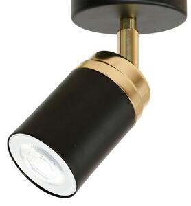 Spot RENO 1xGU10/60W/230V negru/auriu
