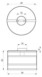 Plafonieră RIM 1xE27/60W/230V