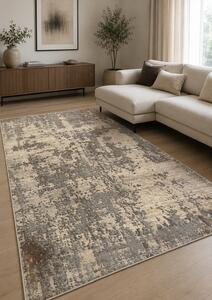 Covor Sufragerie Living, Model Anny 33002 679, Crem Gri 155x230