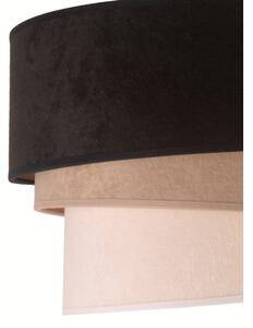 Plafonieră Duolla DEVON 1xE27/40W/230V d. 45 cm negru/bej