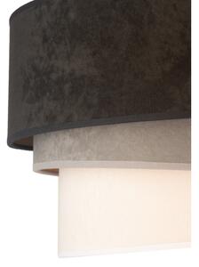 Plafonieră Duolla DEVON 1xE27/40W/230V d. 45 cm negru/gri/bej