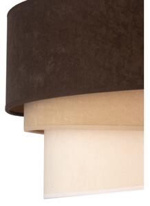 Plafonieră Duolla DEVON 1xE27/40W/230V d. 45 cm maro/bej