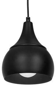 Lustră pe cablu AKTAN 3xE27/60W/230V neagră rotundă