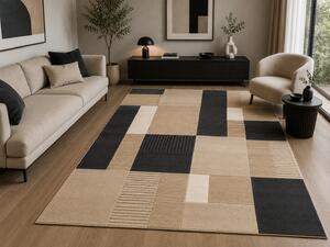 Covor Living Dormitor, Model Belgian 24501 352, Colectia Rio, Negru 160 x 230