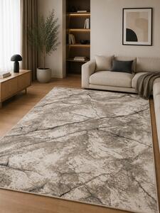 Covor Sufragerie Dormitor, Model Elma El005 106, Gri Bej 80x150