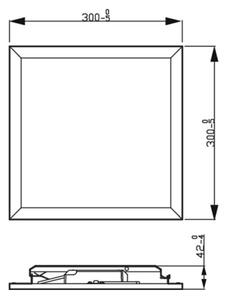 Plafonieră LED dimabilă SLIM SCENE SWITCH LED/12W/230V 2700K