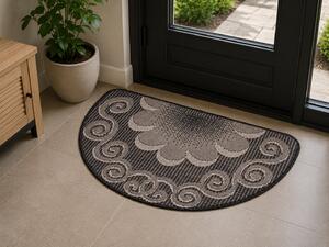 Covor Pentru Usa Intrare, Flex 19161 80, Antiderapant, Gri, 50 x 80 cm 50x80