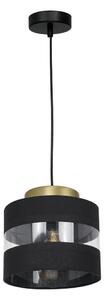 Lustră pe cablu HAVARD 1xE27/60W/230V neagră/alămie