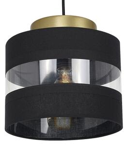 Lustră pe cablu HAVARD 1xE27/60W/230V neagră/alămie
