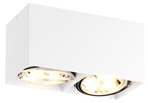 Spot BOX 2 2xGU10-ES111/15W/230V alb Zuma Line ACGU10-116