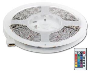 Bandă LED RGB 1,5 m LED/14,4W/230V Ecolite DX-SMD5050-RGB/1,5M + telecomandă