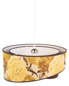 Lustră pe cablu Duolla ROYAL 1xE27/40W/230V d. 50 cm galben