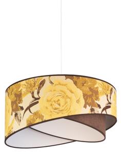 Lustră pe cablu Duolla ROYAL 1xE27/40W/230V d. 50 cm galben