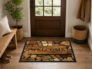 Covoras intrare, Model Patio Home 670 008, Dimensiunea 40 x 60 cm, Multicolor 40 x 60
