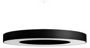 Lustră pe cablu SATURNO SLIM 8xE27/60W/230V d. 90 cm neagră Sollux SL.0798