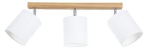 Spot-Light 56744374 - Lampă spot APRILLIA 3xE27/25W/230V stejar alb