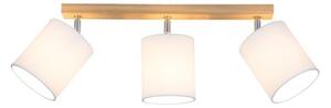 Spot-Light 56744374 - Lampă spot APRILLIA 3xE27/25W/230V stejar alb