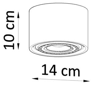 Plafonieră BASIC AR111 1xGU10/40W/230V lemn