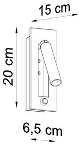 Spot de perete ENIF 1xG9/12W/230V Sollux SL.0956
