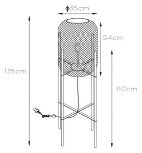 Lampadar MESH 1xE27/40W/230V negru Lucide 45785/01/30