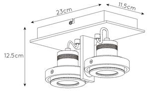 Spot LED dimabil LANDA 2xGU10/5W/230V Lucide 17906/11/12