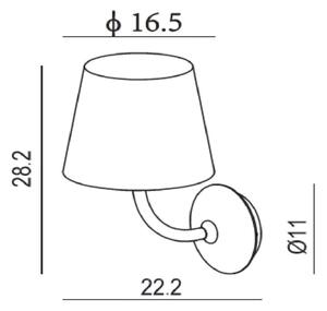 Aplică LED de exterior JUSTIN LED/7W/230V IP65 Lucide 27888/07/30