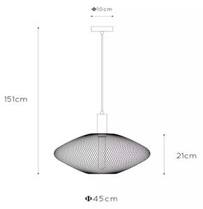 Lustră pe cablu MESH 1xE27/40W/230V Lucide 21423/45/02