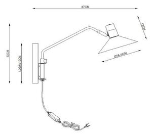 Lampă de perete dimabilă PEPIJN 1xE14/40W/230V Lucide 05228/01/30