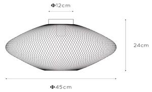 Plafonieră MESH 1xE27/40W/230V alămie Lucide 21123/45/02